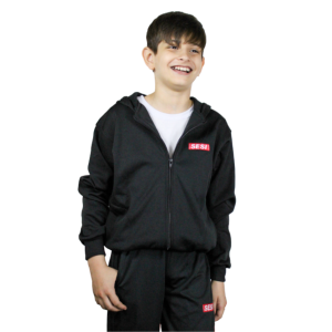 Jaqueta Helanca flanelada SESI Infantil Bolso lateral com capuz