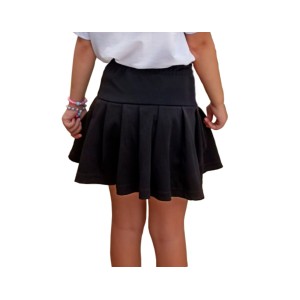 short saia com pregas emeb infantil